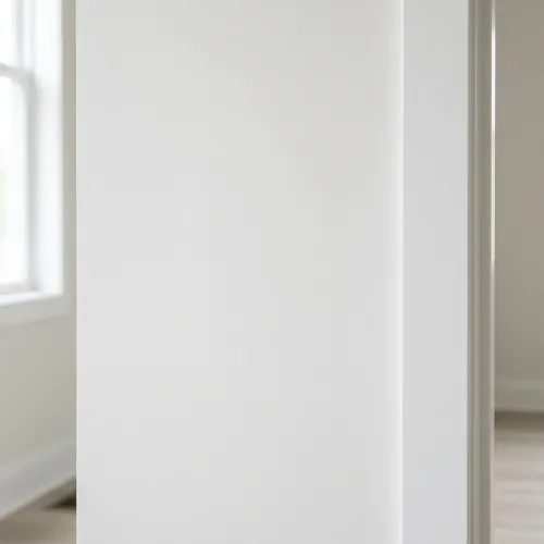 A close up of a clean, seamlessly patched drywall texturing repair job